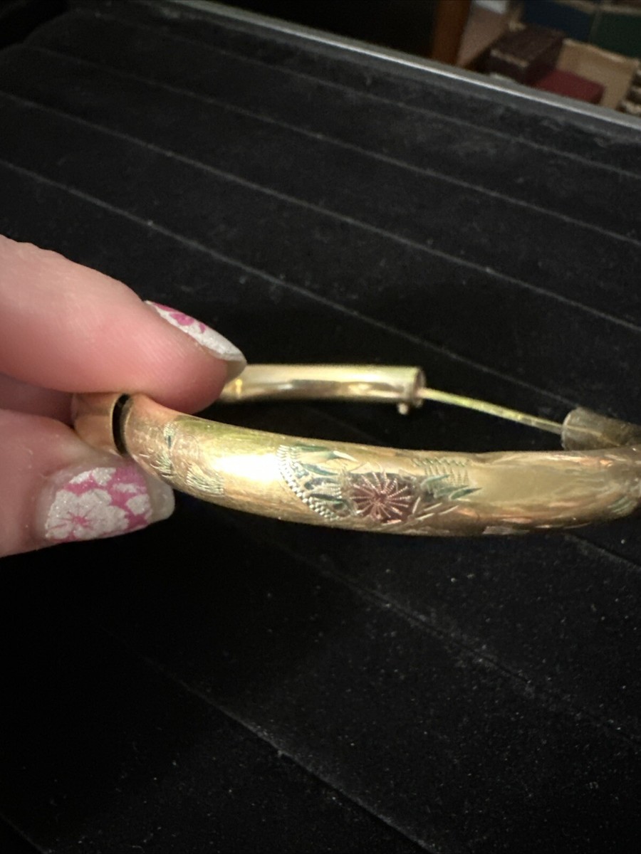 WEH 1/20 14kgf Gold Filled Vintage Bangle Bracelet | eBay