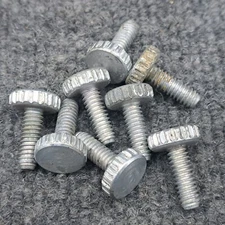 Thumb Screw Bolt 1/4"-20 X 3/4". 5/8" Head Lot of 8 some tarnish