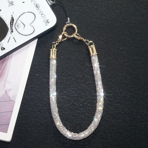 Bright Rhinestone Phone Lanyard Glitter Wrist Straps Phone Accessories - Zdjęcie 12 z 19