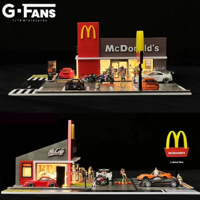 G-FANS 1:64 Assemble Diorama LED Lighting Fast Food W