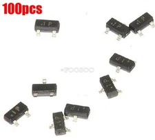 100Pcs MMBT2222A MMBT2222 SOT-23 2N2222 Smd Npn Transistor wx