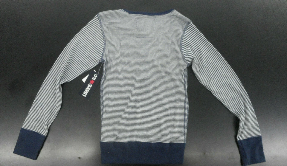 Camisa Chaquetón Manga Larga Niñas $38 Limited Too Azul Marino y Blanco Tallas 4-14/16 Foto 2 de 4