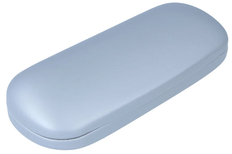 OPTOTEC GMBH Hartschalen Brillenetui mit Metallscharnier BJÖRN in silber | NEU OVP