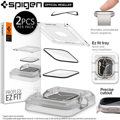 For Apple Watch Series Screen Protector 45 41mm SPIGEN Pro