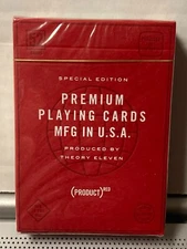 (PRODUCT)Red, Playing Cards Deck, 1 Sealed, Designed by Theory11 Special Edition