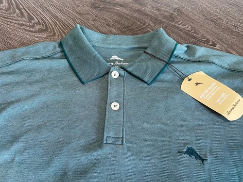 Tommy Bahama Herren Kurzarm Poloshirt Seven Seas TB220248T Größe L $ 90 NEU - Bild 4 von 9