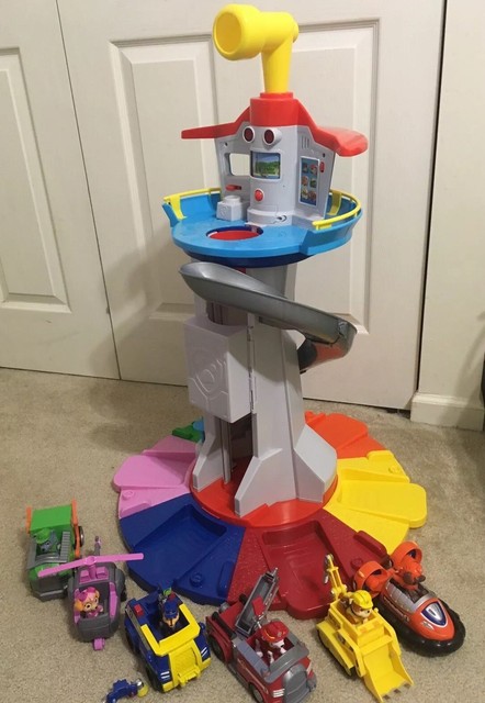 Paw Patrol My Size Lookout Tower, VEHICLES, FIGURES LOT Complete Set EUC | eBay