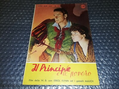The Prince and the Poor Albi di BIS N 5 1950s Errol Flynn Movie Novel RARE!