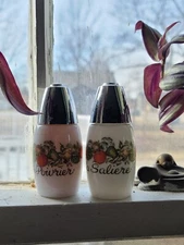 Vintage SPICE OF LIFE Salt and Pepper Shakers Corning Ware Grandma Core