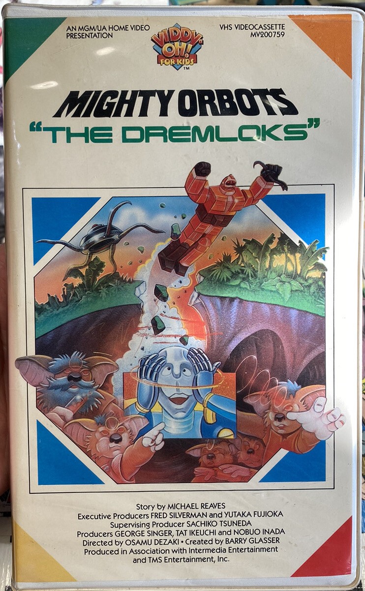 Vintage 1987 MGM Mighty Orbots “The Dremlocks” VHS Viddy Oh