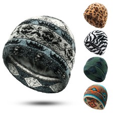 Winter Running Hats Thermal Beanie Soft Ear Cover Casual Hats for Skiing Walking