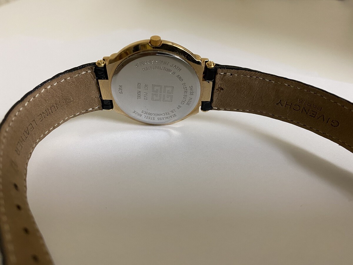 NOS Ladies Givenchy Paris Art Deco Swiss made watch from 1990's