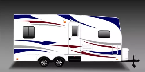 RV, Trailer Hauler, Camper, Motor-home Large Decals/Graphics Kits 24-k-9
