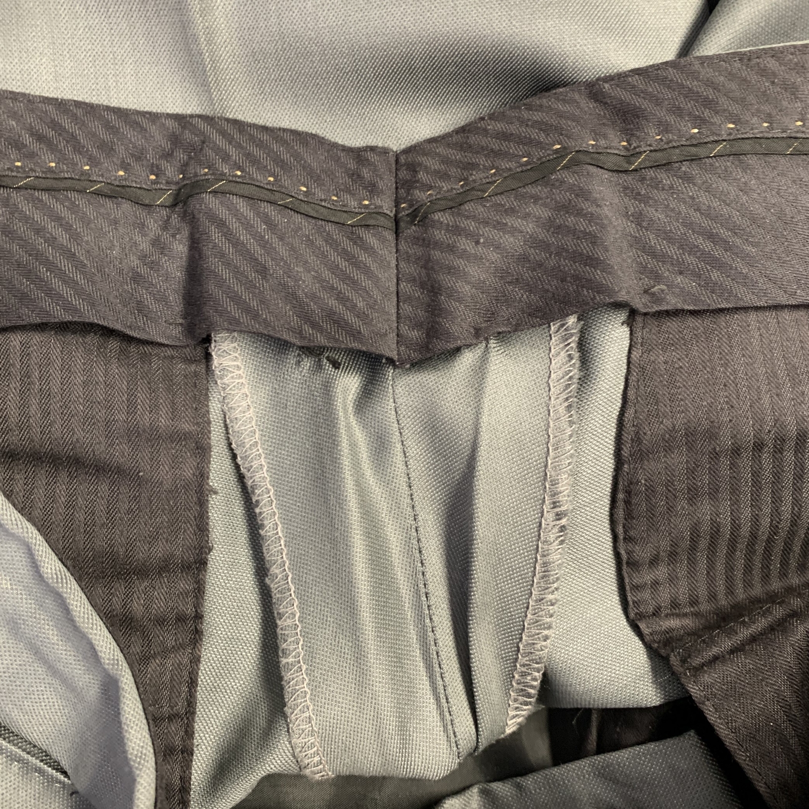 PATRICK COX Size 40 Grey Wool Flat Front Dress Pa… - image 9