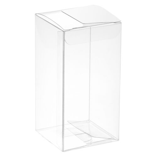 Plastic Retail Boxes 50x50x100mm with Protective Film Clear for Candy 20Pcs - Bild 1 von 4