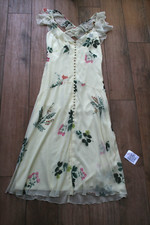 NEW&TAGS ASOS floaty strappy midi dress SIZE 16 wedding occasion evening ruffle