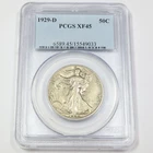1929 D PCGS XF45 | Walking Liberty Half Dollar 50c US Coin #43825A
