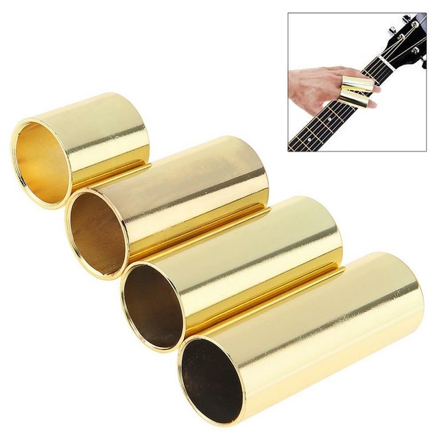 4pcs Gold Plated Steel Guitar Slide 28mm 51mm 60mm 70mm Smooth Edge Slider eBay