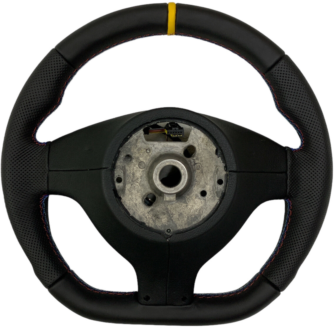 Steering Wheel by DaFox No Front Panel with Yellow Strip and Flat
