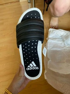  Adidas  Adilette  Boost White Men Lifestyle Fashion Slides 