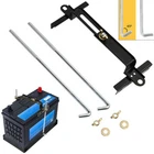 10.6'' 27CM Car Battery Tie Down Bracket With J bolts Hold Down Sets Adjustable