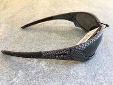 RAZE Eyewear Sunglasses Predator carbon fiber HDP smoke polarized black lens A1