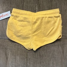 Cat  Jack Rib Easy Pull-On Shorts-Mustard Yellow-Girl's Size XS 4/5 NWT