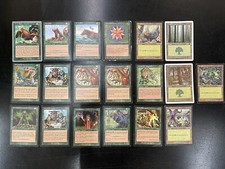 Magic The Gathering Collection Lot Assorted Green Forest Cards