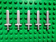 Lego Castle Knights Weapon Sword, Shortsword Set Of 5