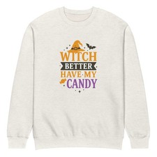 Unisex Spooky Halloween Sweatshirt,Witchy Pumpkin Vibes, Trick or Treat