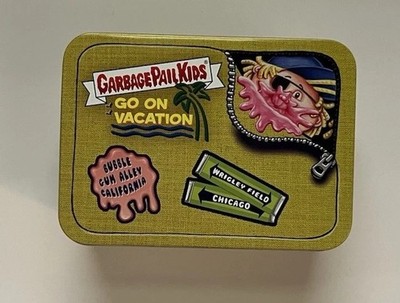Garbage Pail Kids Go On Vacation Lot of Over 50 Cards and Tin Box