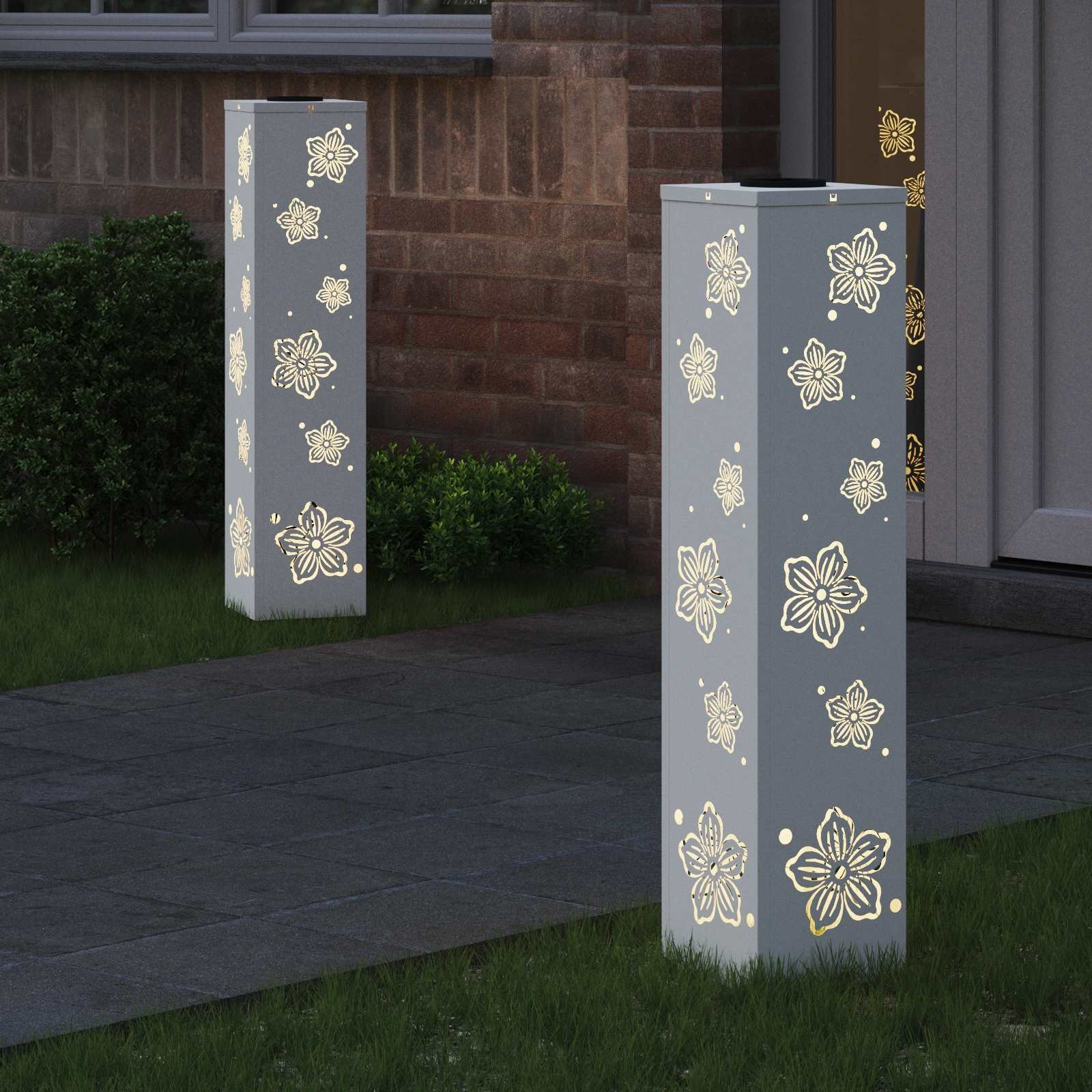 Faro LED solare per sentieri 2 pcs Bianco - 3