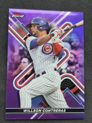 2022 Finest #40 Willson Contreras Purple Refractors #/250