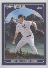 2023 Topps X Bob Ross The Joy of Baseball Prussian Blue Canvas /50 Gerrit Cole