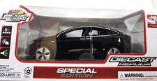 Black Tesla Model X Metal Replica Diecast - Dreams Become True 1:32 Pullback Car