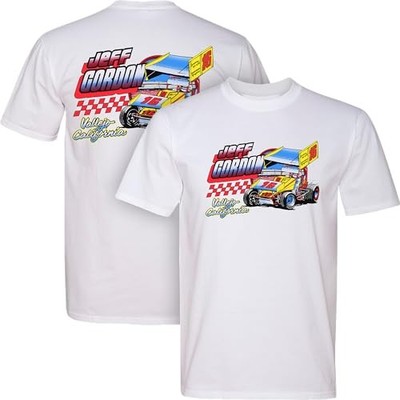 Jeff Gordon #16 Sprint Car Vintage Vallejo California Retro White Shirt