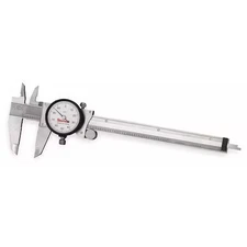 Starrett 120A-6 Dial Caliper W/Case, 6 In/150Mm, White