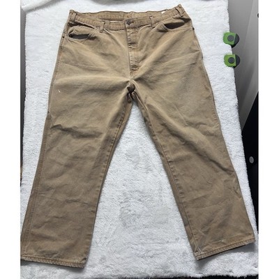 Dickies Carpenter Work Canvas Pants Brown 42x30 Vintage Skater Y2K. Work Pant