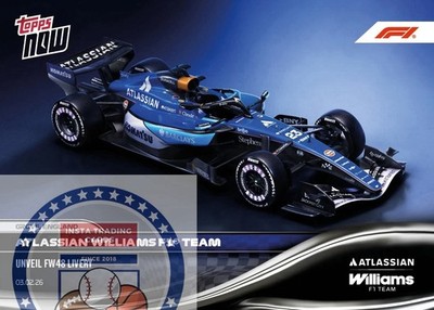 *READY TO SHIP* Atlassian Williams F1 Team - 2026 Formula 1  Topps NOW  - Card 8