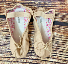 NEW Girls Capezio Daisy Pink Leather Dance Ballet Shoes Size 11 1/2 M