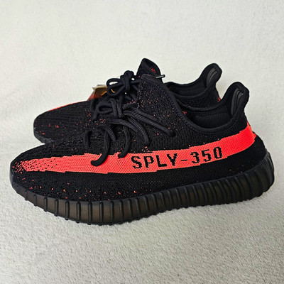 adidas Yeezy Boost 350 V2 Sneaker Schwarz/Rot EU 42 2/3 BY9612