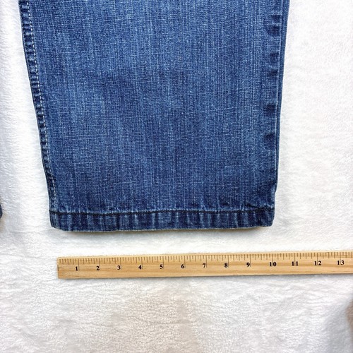 Jeans vintage Southpole Black Label gamba larga uomo 42 (40) gamba larga larghi larghi sbiaditi Y2K - Foto 5 di 10