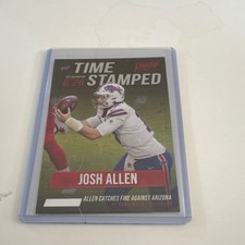 2021 Panini Prestige Time Stamped Josh Allen Buffalo Bills Football Card #TS-JA