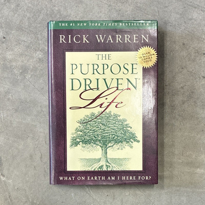 The Purpose Driven Life Rick Warren HC 2002 Zondervan DJ Illus Halbert