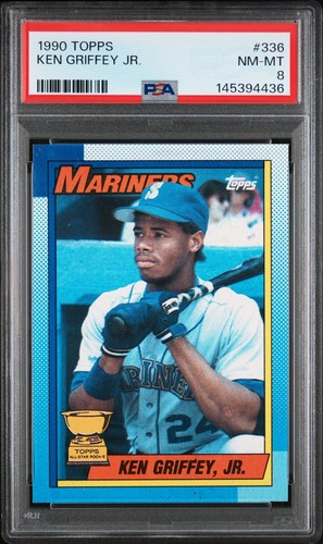 1990 Topps #336 Ken Griffey Jr. - PSA 8