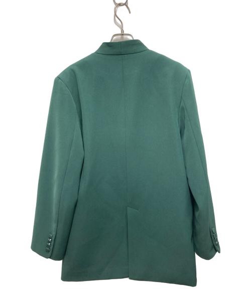 Ameri Ladies Green Collarless Jacket S Polyester … - image 2