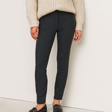 Vince Tailored Slim Leg Black Trousers Zip Pocket Size 8 Vince 