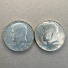 TWO (2) 1968-D 40% Silver Kennedy 50C - BU/Brilliant Uncirculated