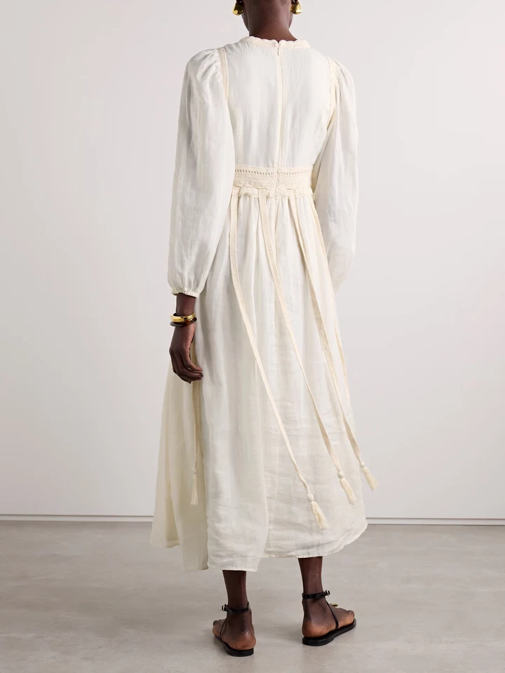 Vestido de ganchillo Ulla Johnson Aviva hecho a mano, talla 8, $1,150 nuevo con etiquetas Foto 3 de 4