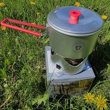 Trangia T-Cup & Lid Windscreen and Spirit Burner Alcohol Stove Set Backpacking